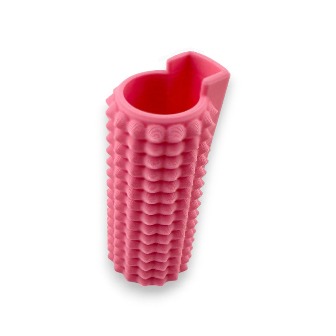 Little Ouchies Grippie Lighter Sleeve, Little Ouchies Grippie Lighter Sleeve designed for pain stims, Little Ouchies Grippie Lighter Sleeve for anxiety and stress, Little Ouchies for sensory regulation, Little Ouchies for self-soothing, pain stim fidgets, autism fidgets for adults, discrete fidget toys, hand held fidget