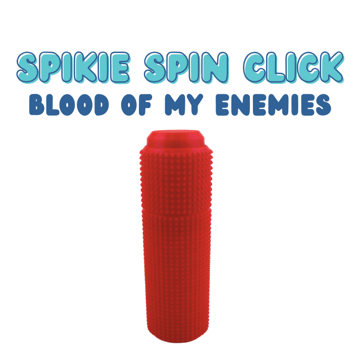Little Ouchies Spikie Spin Click, Little Ouchies Spikie Spin Clicks designed for pain stims, Little Ouchies Spin Click for anxiety and stress, Little Ouchies for sensory regulation, Little Ouchies for self-soothing, pain stim fidgets, autism fidgets for adults, discrete fidget toys, fidget tools, pain stim tools, anxiety fidget, anxiety toy, keychain-friendly fidget, multi-sensory fidget, clicking fidget, squeeze fidget, spin fidget, fidget spinner 