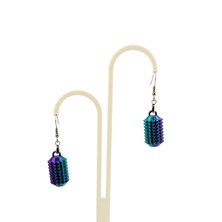 Little Ouchies Spikie Earrings, Little Ouchies Spikie Earrings designed for pain stims, Little Ouchies Spikie Earrings for anxiety and stress, Little Ouchies for sensory regulation, Little Ouchies for self-soothing, pain stim toys for kids, autism fidgets for adults, discrete fidget toys, small fidgets, wearable fidget, wearable fidget for adults