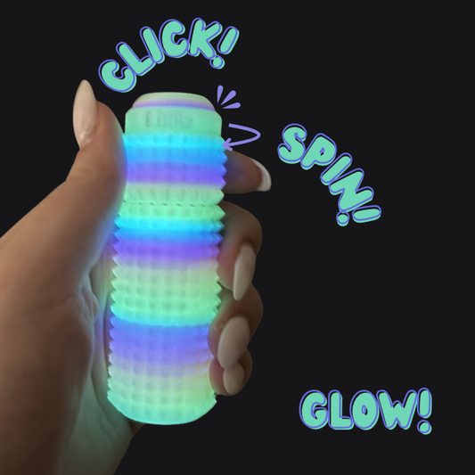 Little Ouchies - Grippie Spin Clicks Rainbow Glow