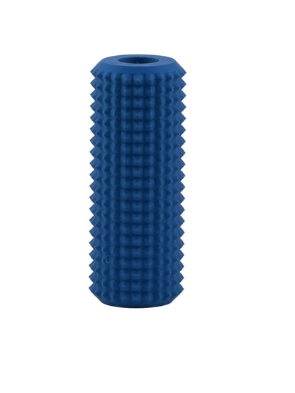 Blue Little Ouchies Tag Along strap clip sensory fidget, a textured bar that clips onto backpack and bag straps