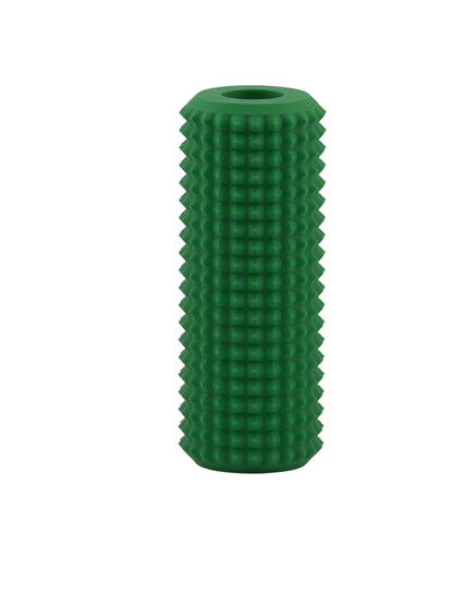 Green Little Ouchies Tag Along strap clip sensory fidget, a textured bar that clips onto backpack and bag straps