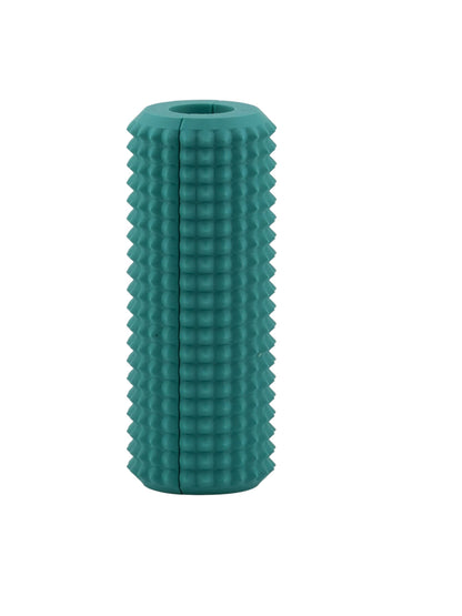 Teal Little Ouchies Tag Along strap clip sensory fidget, a textured bar that clips onto backpack and bag straps