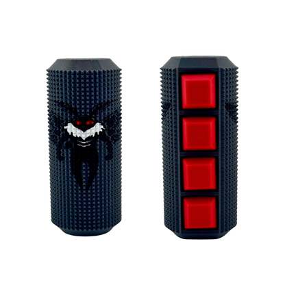 Mothman Spooky Season Keytar, a Halloween sensory fidget with four clicking keys