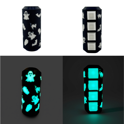 Graveyard Glow Spooky Season Keytar, a glow-in-the-dark Halloween sensory fidget with four clicking keys