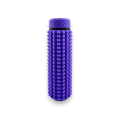 Little Ouchies Grippie Chapstick Holder shown in purple, Little Ouchies Grippie Chapstick Holders are designed for pain stims, Little Ouchies Grippie Chapstick Holder for anxiety and stress, Little Ouchies for sensory regulation, Little Ouchies for self-soothing, pain stim accessories, pain stim fidget, autism fidgets for adults, discrete fidget toys, small fidgets 
