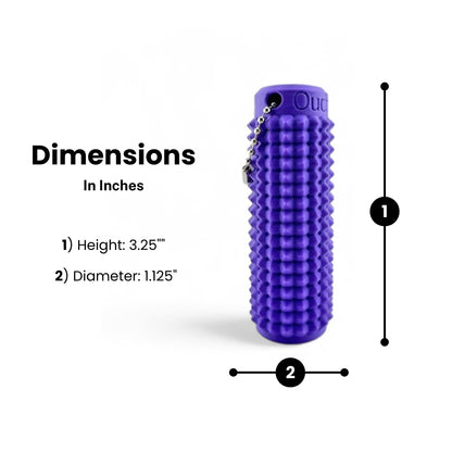 Little Ouchies Grippies dimensions shown, Little Ouchies Grippies Size, Little Ouchies Grippies are designed for pain stims, Little Ouchies Grippies for anxiety and stress, Little Ouchies for sensory regulation, Little Ouchies for self-soothing, pain stim toys for kids, autism fidgets for adults, discrete fidget toys 