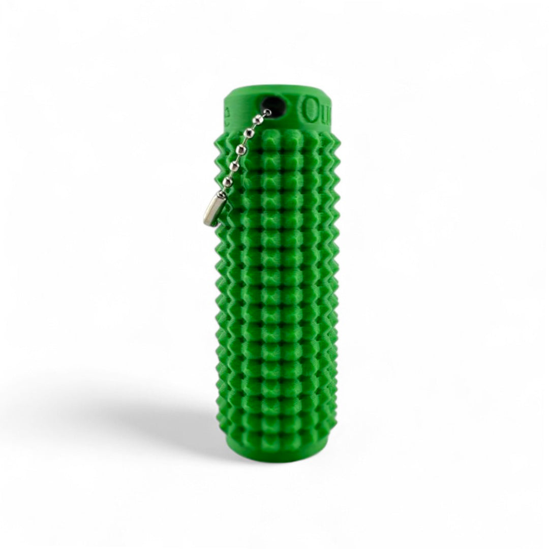 Little Ouchies Grippies shown in green, Little Ouchies Grippies are designed for pain stims, Little Ouchies Grippies for anxiety and stress, Little Ouchies for sensory regulation, Little Ouchies for self-soothing, pain stim toys for kids, autism fidgets for adults, discrete fidget toys 