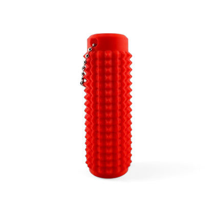 Little Ouchies Grippies shown in red, Little Ouchies Grippies are designed for pain stims, Little Ouchies Grippies for anxiety and stress, Little Ouchies for sensory regulation, Little Ouchies for self-soothing, pain stim toys for kids, autism fidgets for adults, discrete fidget toys 