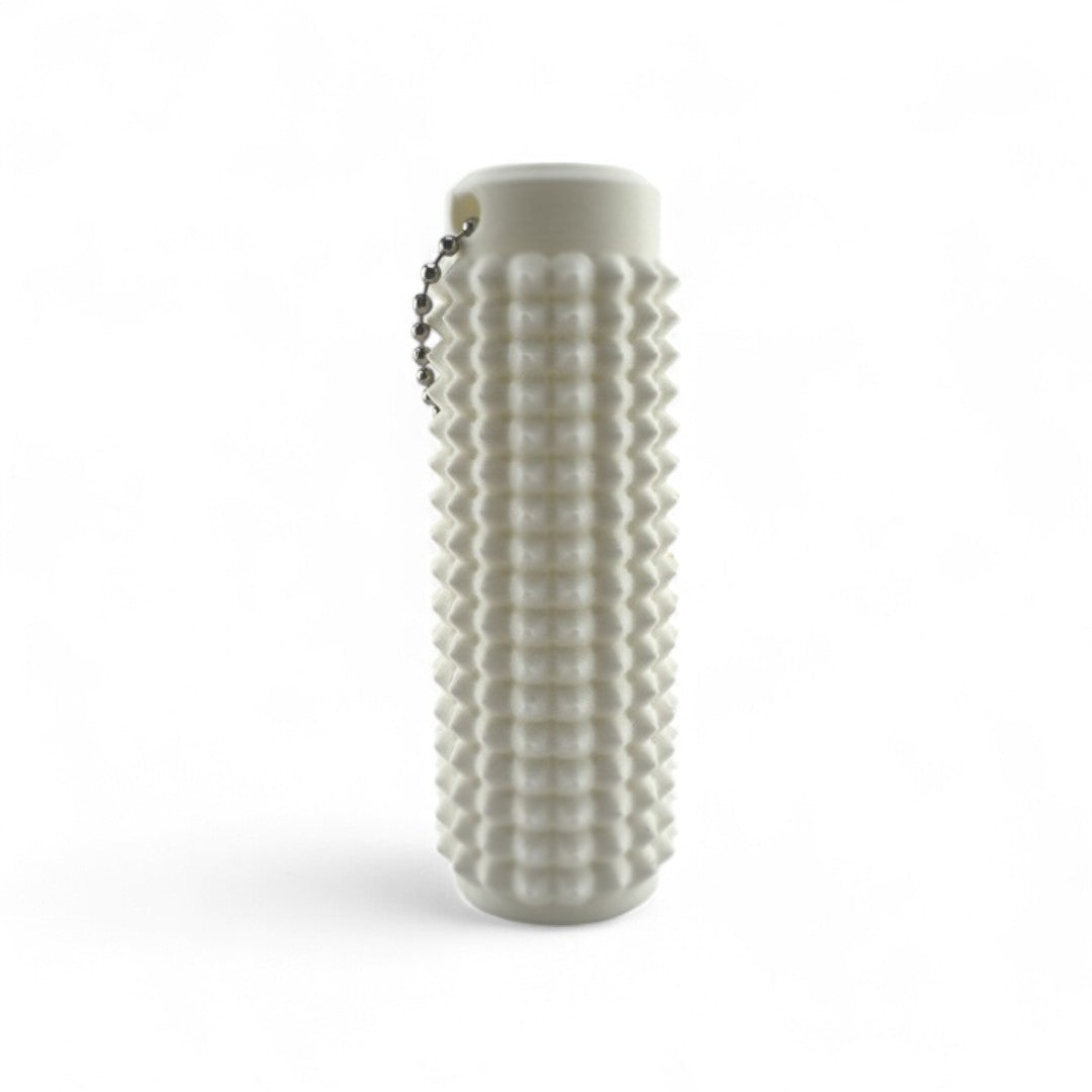 Little Ouchies Grippies shown in white, Little Ouchies Grippies are designed for pain stims, Little Ouchies Grippies for anxiety and stress, Little Ouchies for sensory regulation, Little Ouchies for self-soothing, pain stim toys for kids, autism fidgets for adults, discrete fidget toys 