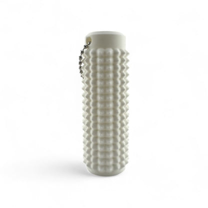 Little Ouchies Grippies shown in white, Little Ouchies Grippies are designed for pain stims, Little Ouchies Grippies for anxiety and stress, Little Ouchies for sensory regulation, Little Ouchies for self-soothing, pain stim toys for kids, autism fidgets for adults, discrete fidget toys 