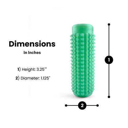 Little Ouchies Grippies size shown from The Elixir Collection, Little Ouchies Grippies are designed for pain stims, Little Ouchies Grippies for anxiety and stress, Little Ouchies for sensory regulation, Little Ouchies for self-soothing, pain stim fidgets, autism fidgets for adults, discrete fidget toys 
