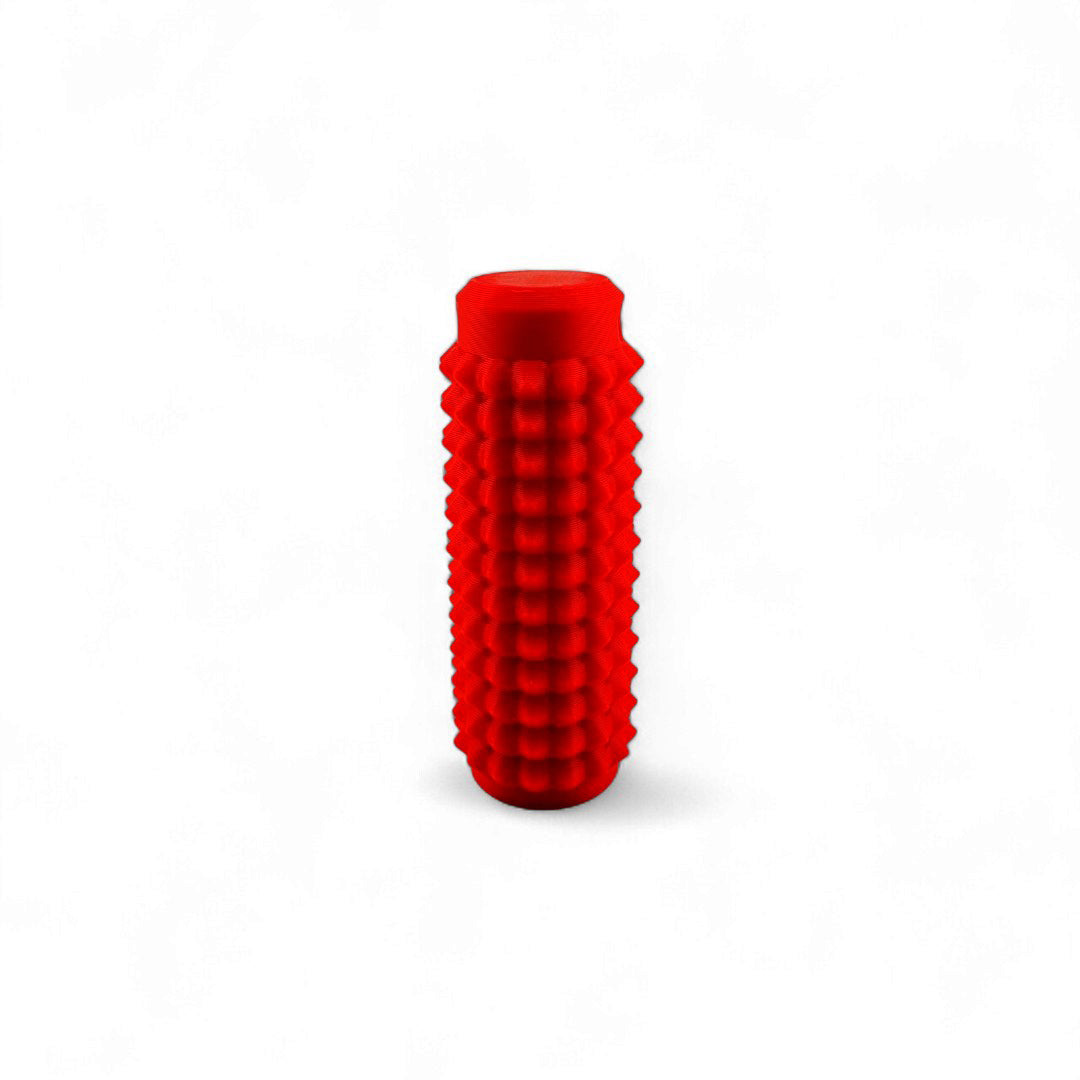Little Ouchies Mini Grippies shown in red, Little Ouchies Mini Grippies are designed for pain stims, Little Ouchies Mini Grippies for anxiety and stress, Little Ouchies for sensory regulation, Little Ouchies for self-soothing, pain stim toys for kids, autism fidgets for adults, discrete fidget toys, small fidgets 
