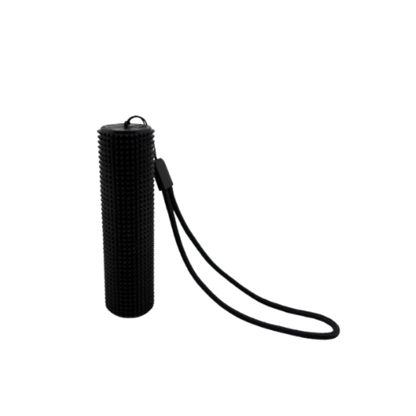 Little Ouchies MINI Spikie black with keychain, bright color sensory toys, autism stim toys, fidgets, little ouchies fidgets, pain stim fidgets, pain stim toys, adult pain stim fidgets, adult pain stim toys, sensory toys for anxiety