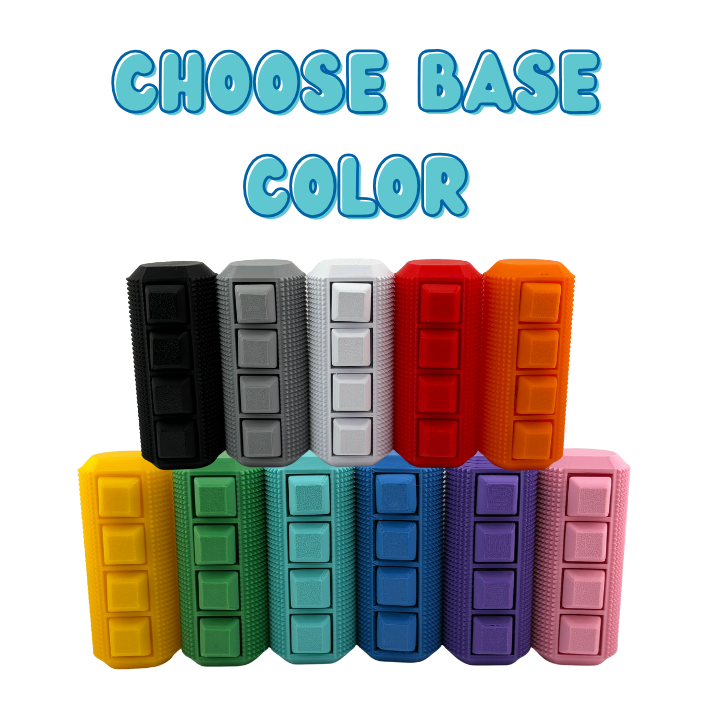 Little Ouchies Spikie Keytar Base Colors, Little Ouchies Spikie Keytar, Little Ouchies Keytar are designed for pain stims, Little Ouchies Keytar for anxiety and stress, Little Ouchies for sensory regulation, Little Ouchies for self-soothing, pain stim fidgets, autism fidgets for adults, discrete fidget toys, fidget tools, pain stim tools, anxiety fidget, anxiety toy, keychain-friendly fidget, multi-sensory fidget, clicking fidget, squeeze fidget, pressure fidget, grippie fidget