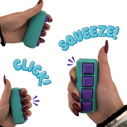 Little Ouchies Spikie Keytar, Little Ouchies Keytar are designed for pain stims, Little Ouchies Keytar for anxiety and stress, Little Ouchies for sensory regulation, Little Ouchies for self-soothing, pain stim fidgets, autism fidgets for adults, discrete fidget toys, fidget tools, pain stim tools, anxiety fidget, anxiety toy, keychain-friendly fidget, multi-sensory fidget, clicking fidget, squeeze fidget, pressure fidget, grippie fidget