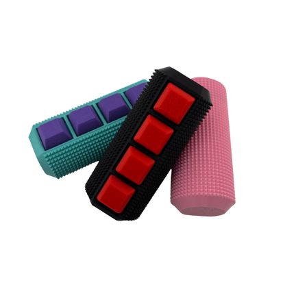 Little Ouchies Spikie Keytar Mix and Match Example, Little Ouchies Spikie Keytar, Little Ouchies Keytar are designed for pain stims, Little Ouchies Keytar for anxiety and stress, Little Ouchies for sensory regulation, Little Ouchies for self-soothing, pain stim fidgets, autism fidgets for adults, discrete fidget toys, fidget tools, pain stim tools, anxiety fidget, anxiety toy, keychain-friendly fidget, multi-sensory fidget, clicking fidget, squeeze fidget, pressure fidget, grippie fidget