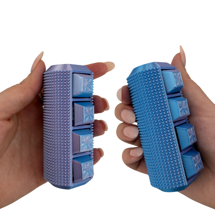 Little Ouchies Spikie Keytar, Little Ouchies Keytar are designed for pain stims, Little Ouchies Keytar for anxiety and stress, Little Ouchies for sensory regulation, Little Ouchies for self-soothing, pain stim fidgets, autism fidgets for adults, discrete fidget toys, fidget tools, pain stim tools, anxiety fidget, anxiety toy, keychain-friendly fidget, multi-sensory fidget, clicking fidget, squeeze fidget, pressure fidget, grippie fidget
