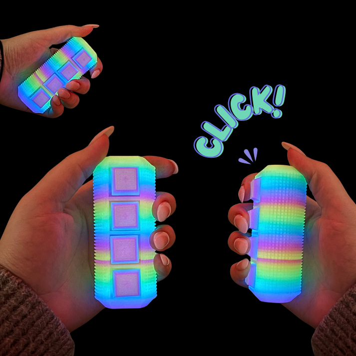 Little Ouchies Spikie Keytar, Little Ouchies Keytar are designed for pain stims, Little Ouchies Keytar for anxiety and stress, Little Ouchies for sensory regulation, Little Ouchies for self-soothing, pain stim fidgets, autism fidgets for adults, discrete fidget toys, fidget tools, pain stim tools, anxiety fidget, anxiety toy, keychain-friendly fidget, multi-sensory fidget, clicking fidget, squeeze fidget, pressure fidget, grippie fidget
