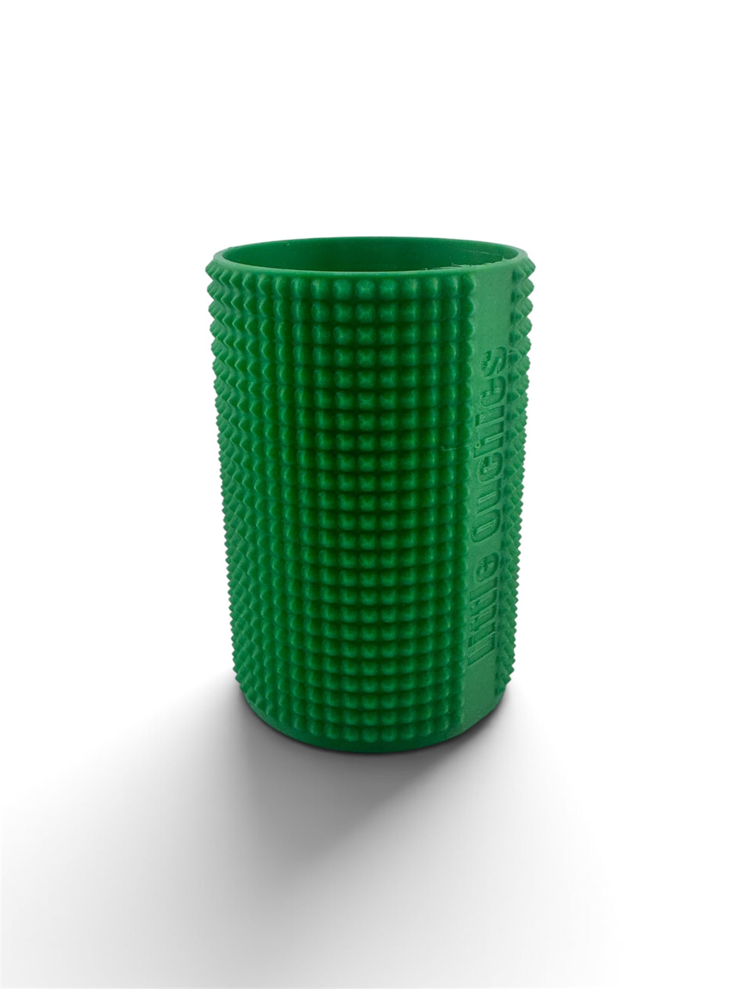 Little Ouchies Flex Can Coozie in green, a soft can sleeve covered in rounded Grippie texture