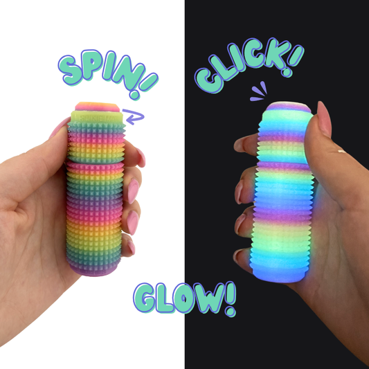 Little Ouchies - Spikie MAX Spin Clicks - Rainbow GLOW