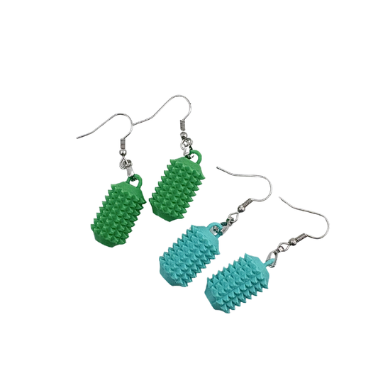 Little Ouchies Spikie Earrings, Little Ouchies Spikie Earrings designed for pain stims, Little Ouchies Spikie Earrings for anxiety and stress, Little Ouchies for sensory regulation, Little Ouchies for self-soothing, pain stim toys for kids, autism fidgets for adults, discrete fidget toys, small fidgets, wearable fidget, wearable fidget for adults