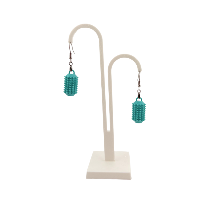 Little Ouchies Spikie Earrings, Little Ouchies Spikie Earrings designed for pain stims, Little Ouchies Spikie Earrings for anxiety and stress, Little Ouchies for sensory regulation, Little Ouchies for self-soothing, pain stim toys for kids, autism fidgets for adults, discrete fidget toys, small fidgets, wearable fidget, wearable fidget for adults