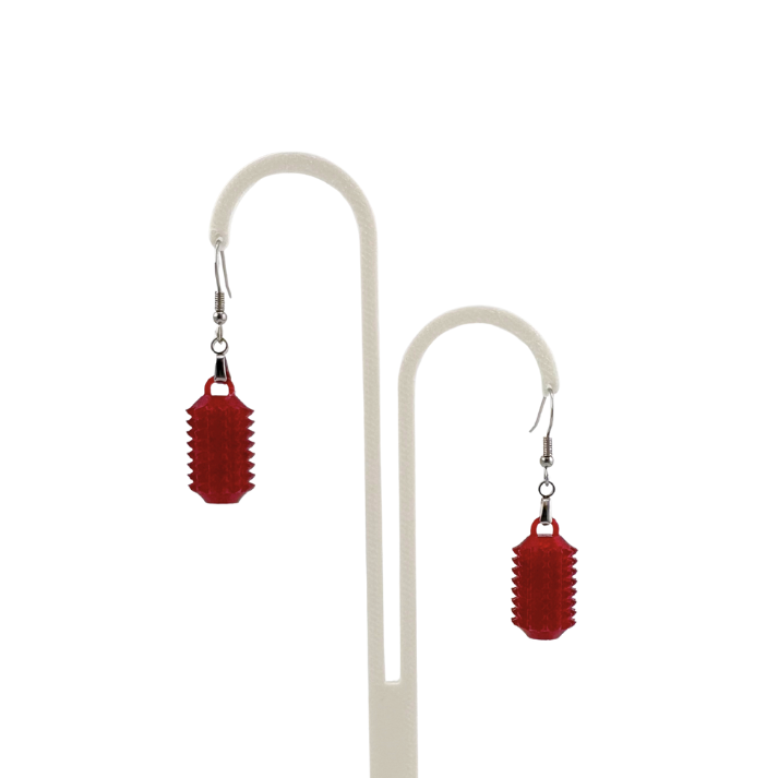 Little Ouchies Spikie Earrings, Little Ouchies Spikie Earrings designed for pain stims, Little Ouchies Spikie Earrings for anxiety and stress, Little Ouchies for sensory regulation, Little Ouchies for self-soothing, pain stim toys for kids, autism fidgets for adults, discrete fidget toys, small fidgets, wearable fidget, wearable fidget for adults