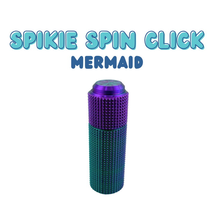 Little Ouchies Spikie Spin Click, Little Ouchies Spikie Spin Clicks designed for pain stims, Little Ouchies Spin Click for anxiety and stress, Little Ouchies for sensory regulation, Little Ouchies for self-soothing, pain stim fidgets, autism fidgets for adults, discrete fidget toys, fidget tools, pain stim tools, anxiety fidget, anxiety toy, keychain-friendly fidget, multi-sensory fidget, clicking fidget, squeeze fidget, spin fidget, fidget spinner 
