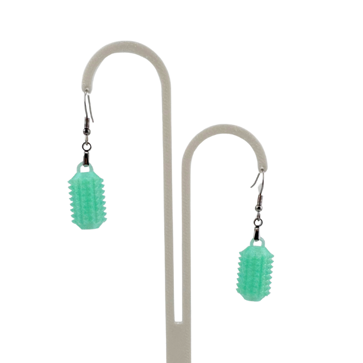 Little Ouchies Spikie Earrings, Little Ouchies Spikie Earrings designed for pain stims, Little Ouchies Spikie Earrings for anxiety and stress, Little Ouchies for sensory regulation, Little Ouchies for self-soothing, pain stim toys for kids, autism fidgets for adults, discrete fidget toys, small fidgets, wearable fidget, wearable fidget for adults