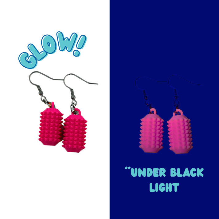 Little Ouchies Spikie Earrings - Glow Collection