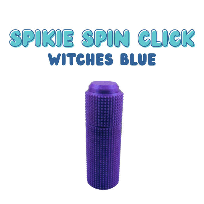 Little Ouchies Spikie Spin Click, Little Ouchies Spikie Spin Clicks designed for pain stims, Little Ouchies Spin Click for anxiety and stress, Little Ouchies for sensory regulation, Little Ouchies for self-soothing, pain stim fidgets, autism fidgets for adults, discrete fidget toys, fidget tools, pain stim tools, anxiety fidget, anxiety toy, keychain-friendly fidget, multi-sensory fidget, clicking fidget, squeeze fidget, spin fidget, fidget spinner 